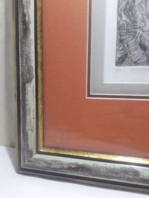 LIMITED EDITION 3/10 Anja Pieters DRAWING IN A STUNNING FRAME !