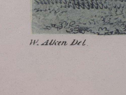 100%SCARCE AND EXTREMELY RARE PRINTS By (W. ALKEN DEL) IN LATE 18th century FRAMES 1901 F