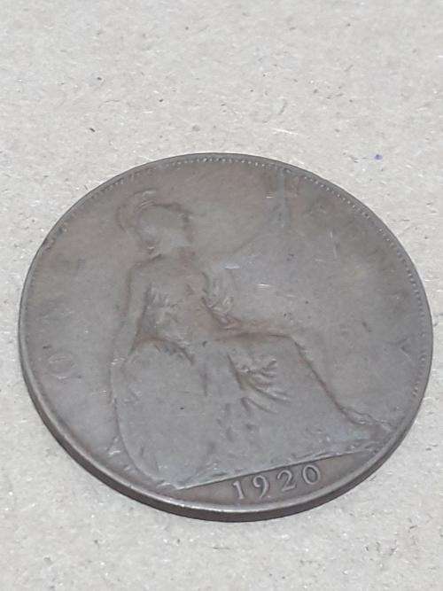 ENGLISH 1920 PENNY UP ON ACTION R5 INCREMENTS !