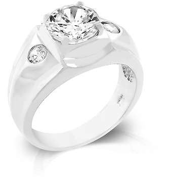 Stunning Triplet Ring - White Gold.