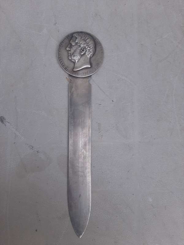 Charles christopher 1805-1863 letter opener