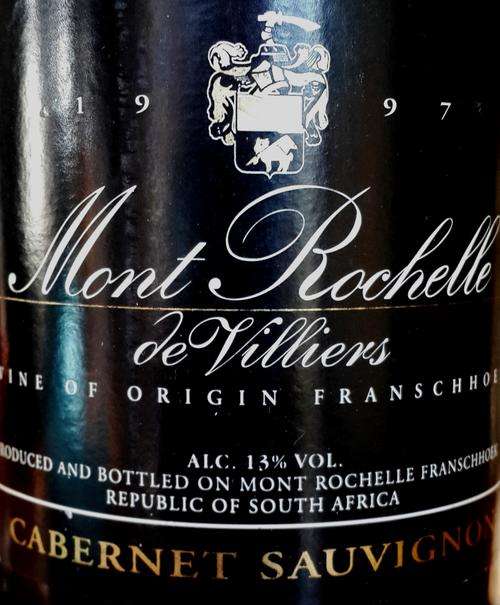 ***MONT ROCHELLE - 1997 CABERNET SAUVIGNON - CERTIFIED***