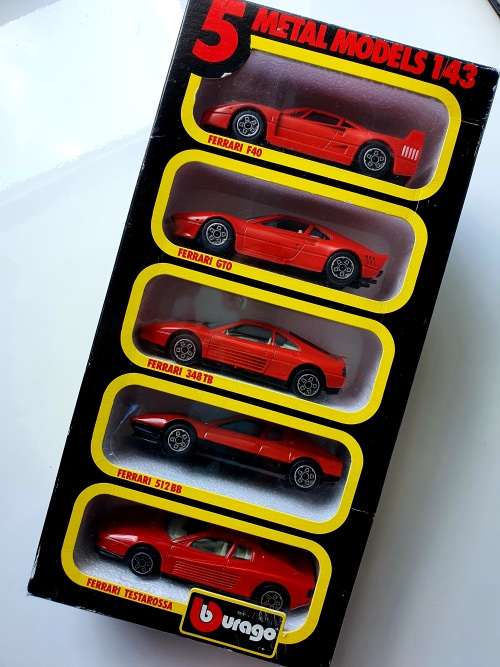 1983 Bburgao - Original - Brand New - Very Rare - Ferrari 5 x Metal Models 1/43