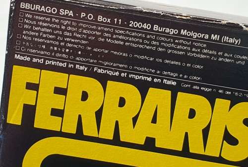 1983 Bburgao - Original - Brand New - Very Rare - Ferrari 5 x Metal Models 1/43