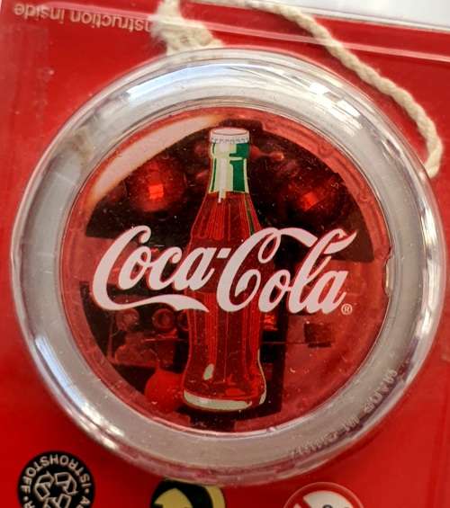VINTAGE 1998 COCA COLA YOYO - CHRISTMAS EDITION - BRAND NEW IN ORIGINAL PACKAGING - NEVER REMOVED