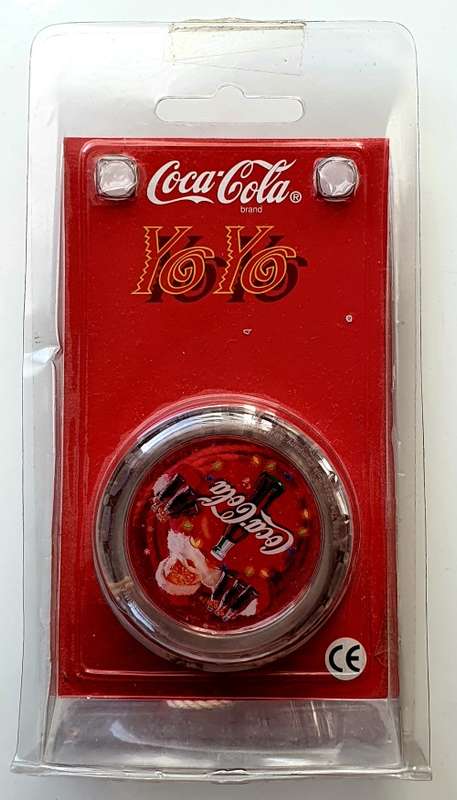 VINTAGE 1998 COCA COLA YOYO - CHRISTMAS EDITION - BRAND NEW IN ORIGINAL PACKAGING - NEVER REMOVED