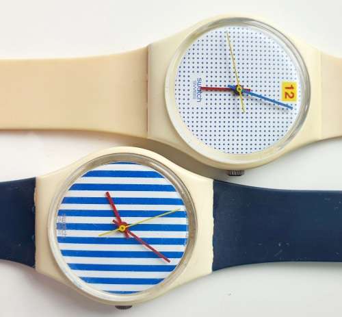 2 X ORIGINAL SWATCH - COLLECTORS ITEMS AND RARE IN BRANDNEW CONDITION