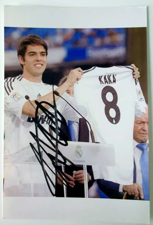 ***KAKA - Ricardo Izecson dos Santos Leite*** - RARE - 100% ORIGINAL HAND SIGNED AUTOGRAPH 10X15