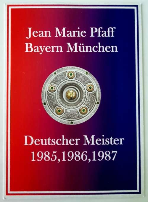 ***JEAN-MARIE PFAFF*** - TOP LEGENDARY GOAL KEEPER - 100% ORIGINAL HAND SIGNED AUTOGRAPH 10X15