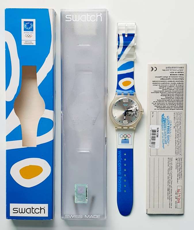 2004 VINTAGE XL SWATCH - ATHENS OLYMPIC GAMES - TOP NOTCH CONDITION!!