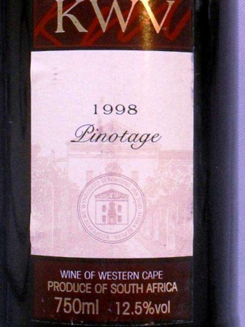 ***1998 KWV Pinotage***