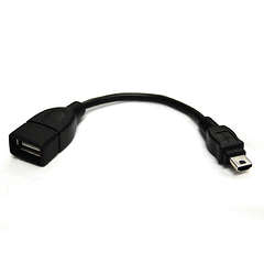 Mini USB OTG Host Cable for Tablets PC - Black