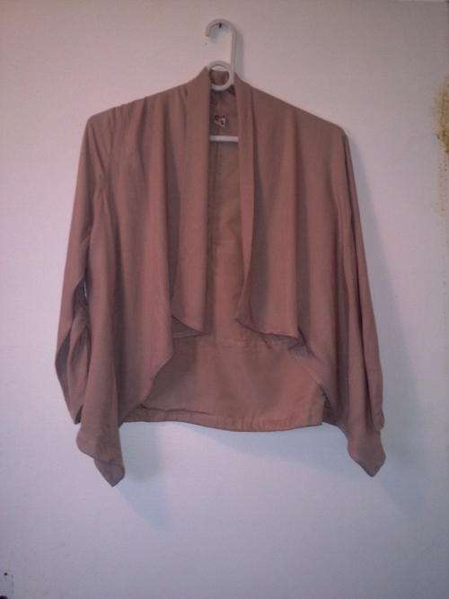 Soft cotton brown blazer