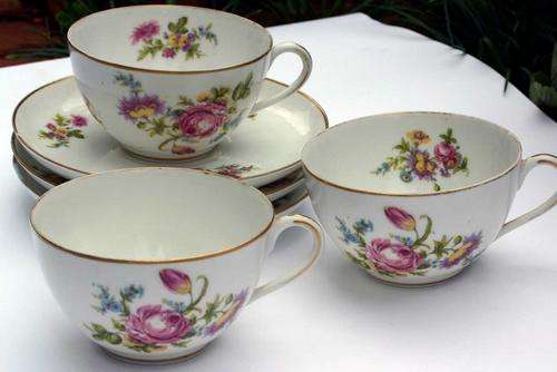 LIMOGES CUPS,SAUCERS,SIDE PLATES FOR SALE!