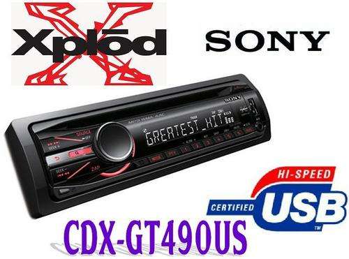 SONY CDX-GT490 MP3 FRONT LOADER...52x4...RETAIL PRICE-R1800... NOW STARTING AT R1
