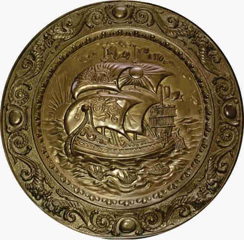 Copper Plate Ship Big