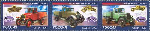 Russia 2007 The First Native Trucks Transport History Truck Cars Car Motor Stamps MNH Scott 7049
