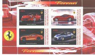 Burundi 2009 Ferrari Car Motor Transport Cars Motoring Automobile M/S Stamps MNH (1)