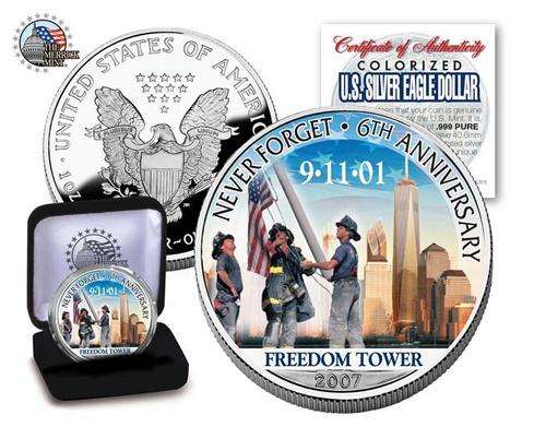 One Full Troy Ounce silver eagle Commemorating the 6th Anniversary of  9/11 !!!!!