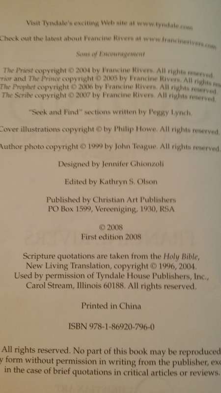 BOOKS - Sons of Encouragement - Francine Rivers