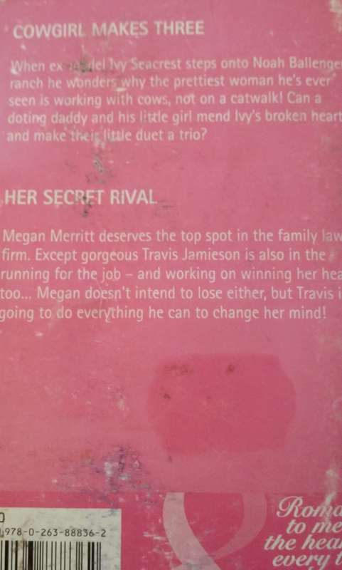 BOOKS Cowgirl Makes Three - Myrna Mackenzie and Her Secret Rival - Abby Gaines 2 in 1