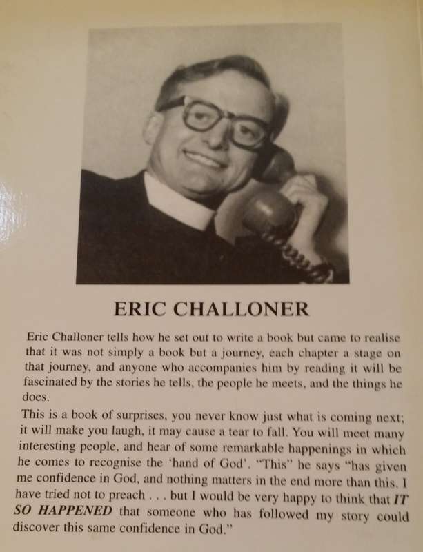 BOOKS - It so happened From the Plough to the Pulpit - Eric Challoner