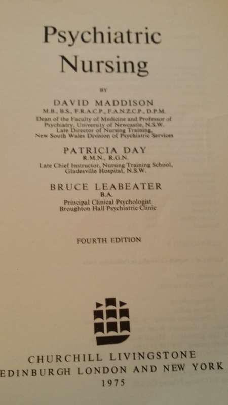 BOOKS - Psychiatric Nursing - Madison , Day and Leabeater