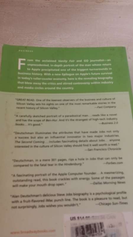 BOOKS - The Second Coming of Steve Jobs by Alan Deutschman