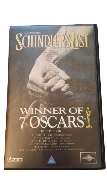 VHS Tape movie - Schindler`s List - Steven Spielberg
