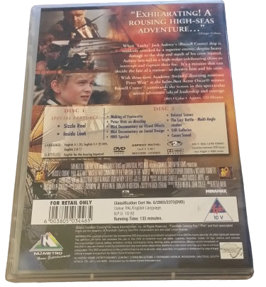 DVD - Master and Commander 2 disc special edition - Russel Crowe