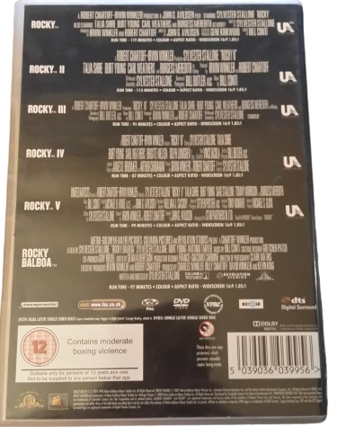 DVD -   ROCKY All 6 movie  including Rocky Balboa