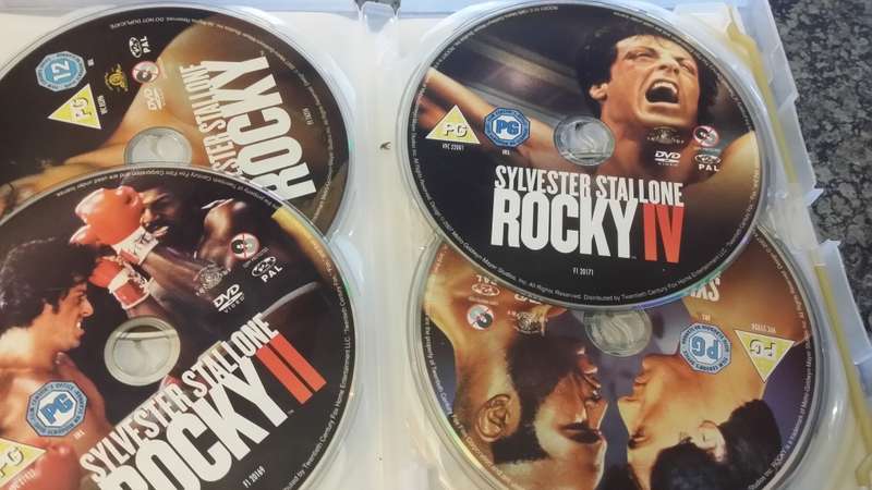 DVD -   ROCKY All 6 movie  including Rocky Balboa