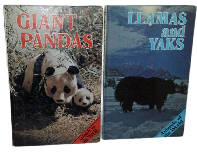 BOOKS - 2 books Giant Pandas  and Llamas , Yaks