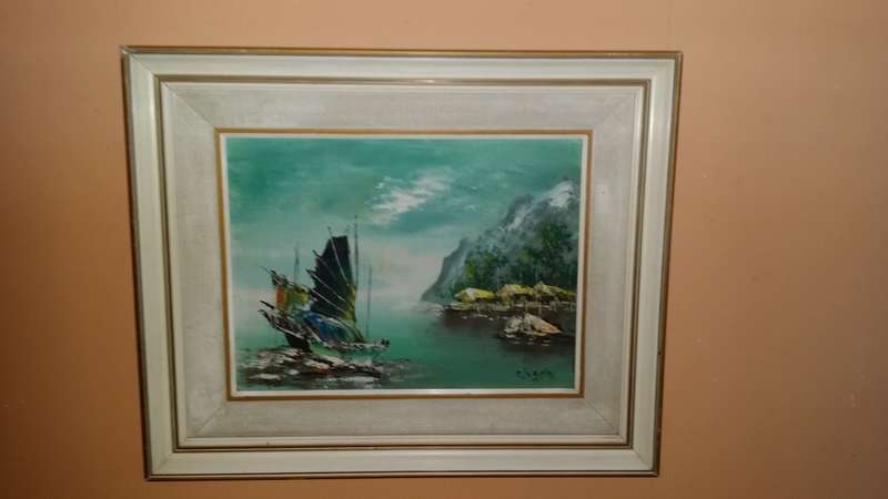 Art - Framed Original Painting - Signed by Artist 59 x 50 cm