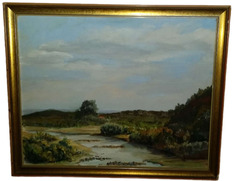 Art Painting - Original Painting on board signed by artist 50 X 40 CM