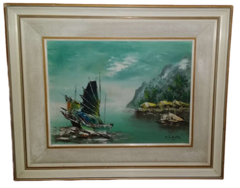 Art - Framed Original Painting - Signed by Artist 59 x 50 cm