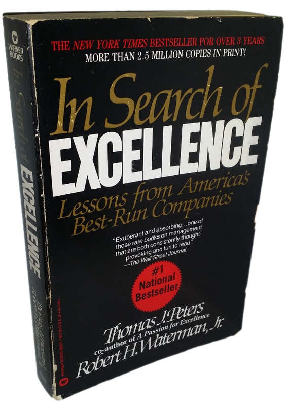 Books :  In search of excellence - Lessons from America`s best run Companies