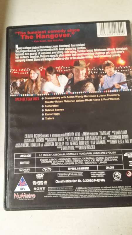 DVD movie  : ZOMBIELAND
