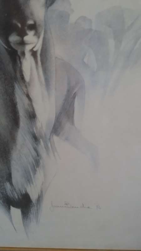 Art :  Framed Joan Beuche signed Print