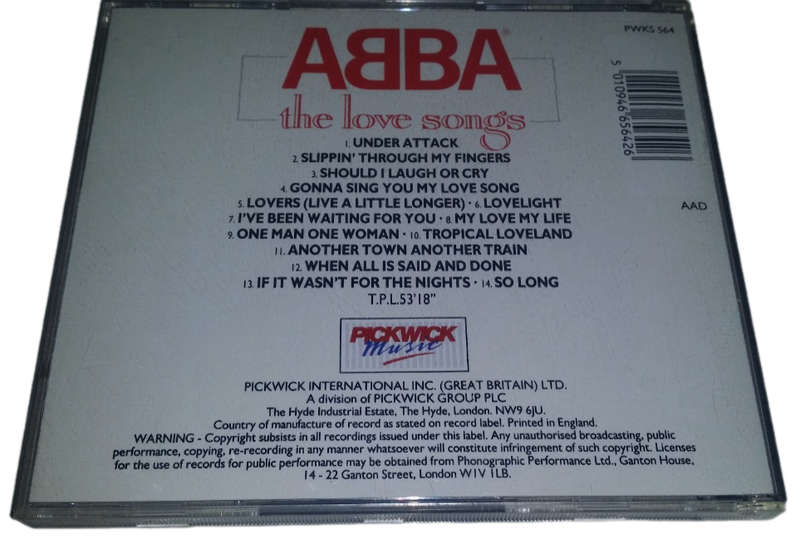 CD Music - ABBA The Love Songs