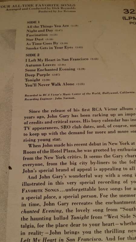 LP Vinyl Records - John Gary