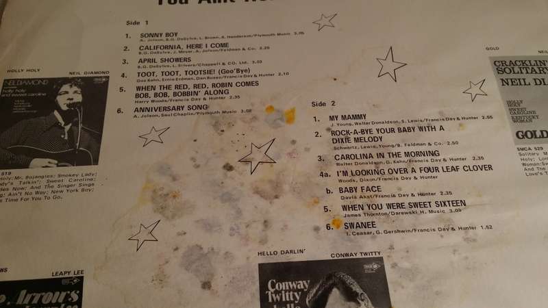 LP Vinyl Records -  The Jolson Story