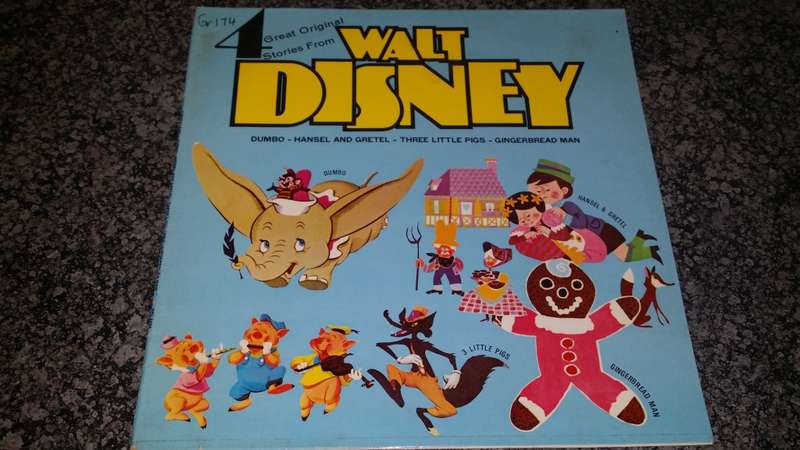 LP Vinyl Records -Walt Disney stories