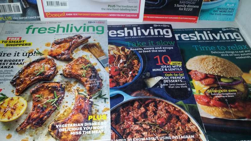 BOOKS -  seven Fresh Living magazines