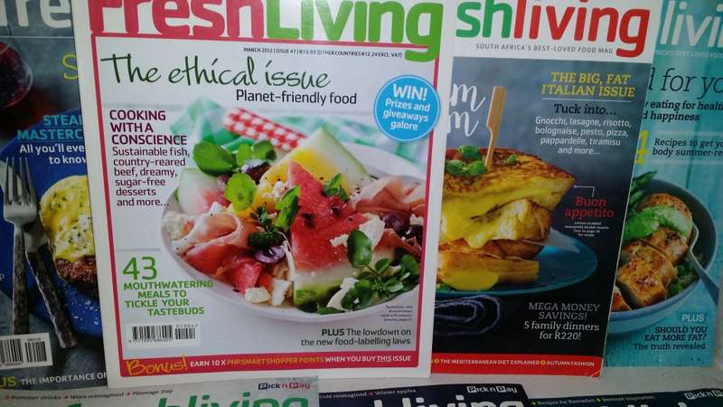 BOOKS -  seven Fresh Living magazines