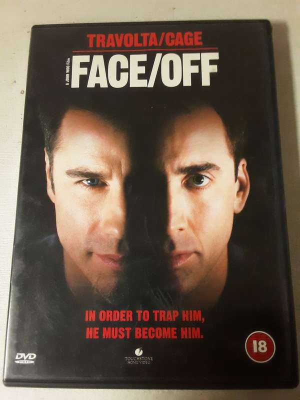 DVD movie  : Face / off  , Travolta , Cage excellent condition