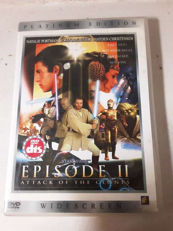 DVD movie  Star Wars Attack of the Clones Platinum Edition excellent condition