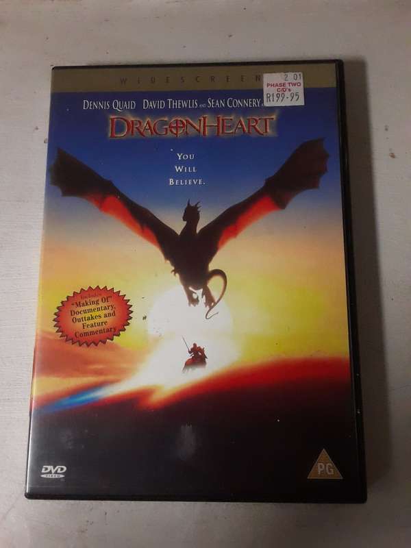 DVD movie Dragon heart , Dennis Quaide excellent condition
