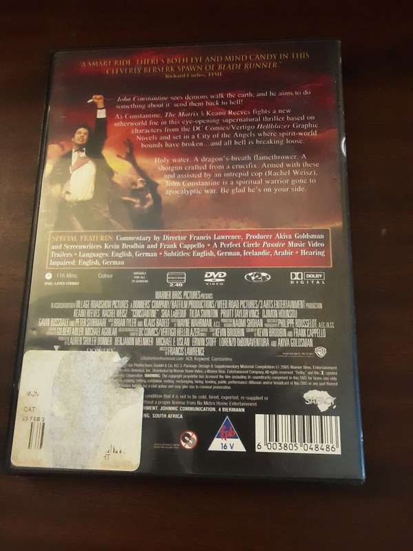 DVD Movie -  Constantine , excellent condition
