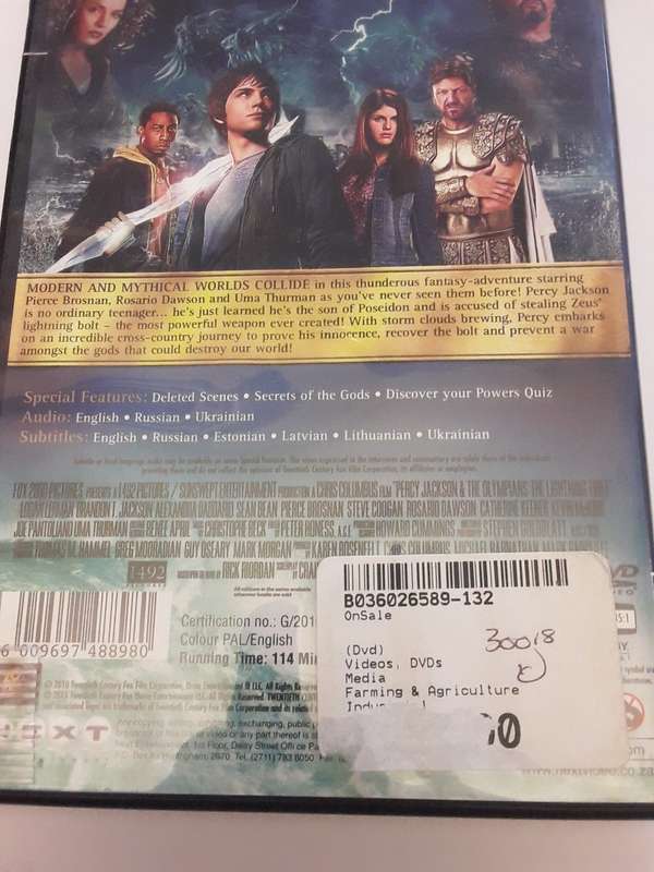 DVD Movie - The lightning thief , excellent condition